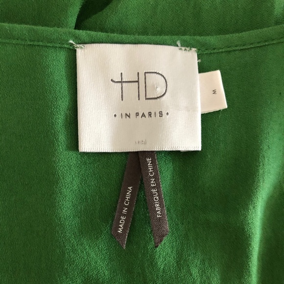 Cotton HD in Paris/Anthropologie Green Lattice Top - Picture 12 of 12